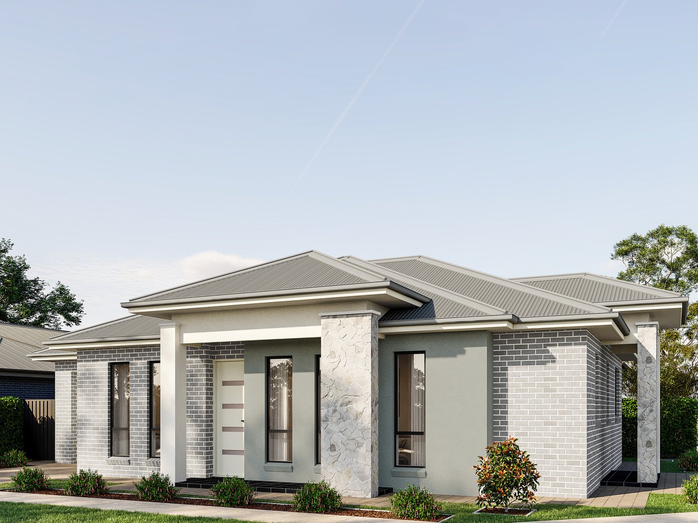 Facade of the Lot 166 house and land package